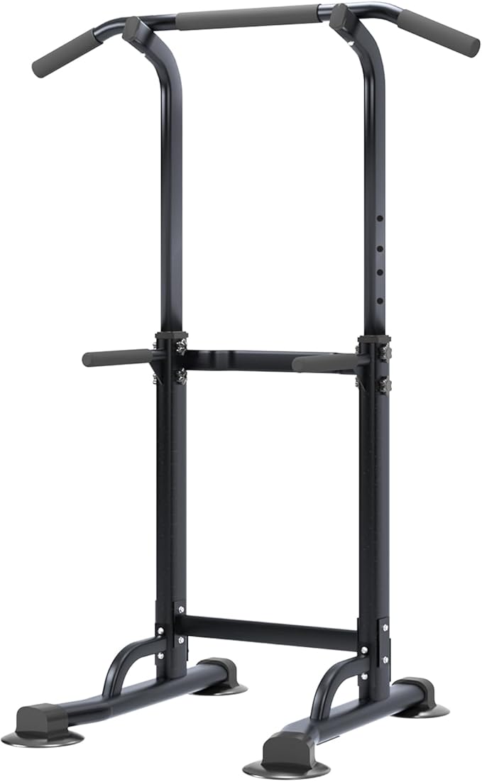 DlandHome Power Tower Dip Station Pull Up Bar