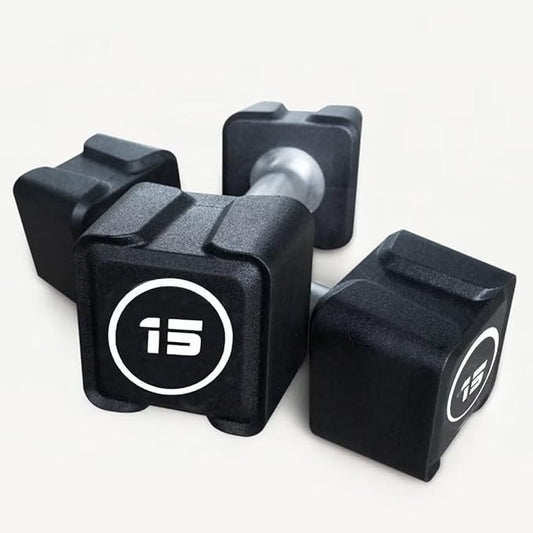 Cast Iron Dumbbells,(5.5LB-30LB)/Single(30LB/55LB) Dumbbell Weights with PU Coating and Anti-slip Grip,No Odor