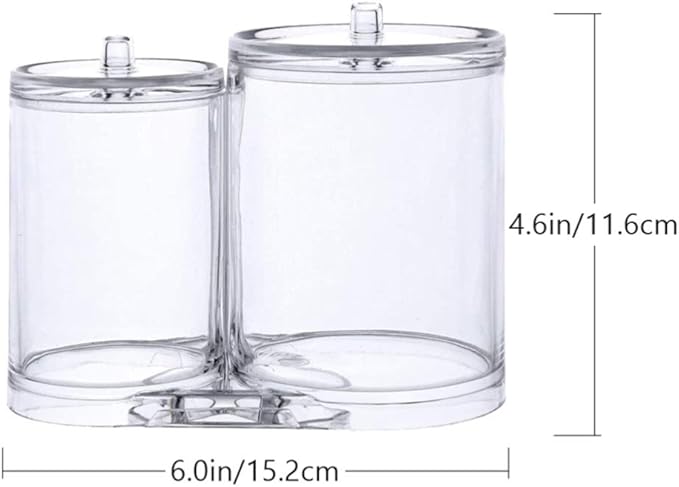 Cabilock Cotton Swab Holder Transparent Conjointed Cotton Swabs