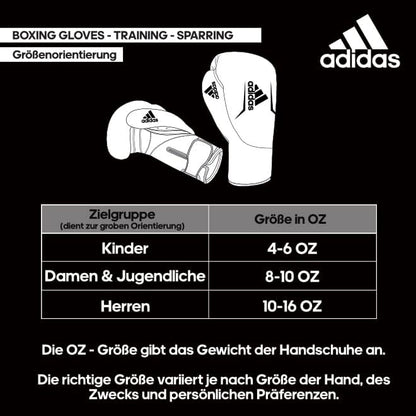 Adidas Hybrid 80 Boxing Gloves - Adult Boxing Gloves for Men & Women - Heavy Bag Gloves, Kickboxing Gloves for Women, MMA Sparring Gloves, Punching Bag Gloves for Men
