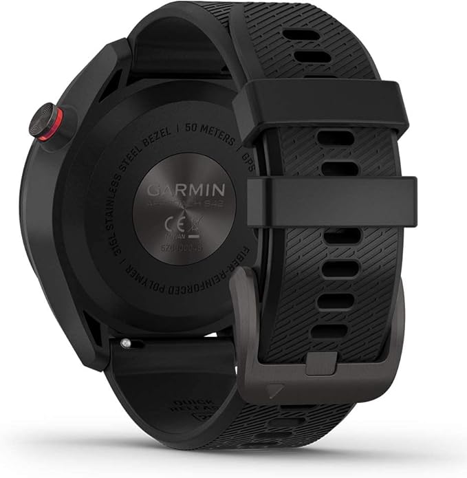 Garmin Approach S42 GPS Golf Smartwatch | Vibrant 1.2" Touchscreen Display | Long Battery Life | Activity and Sleep Tracking | Integrated with Garmin Golf App with Signature Stand Power Bundle