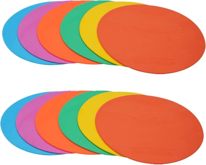 12pcs 8inch Floor Flat Spot Markers for Basketball