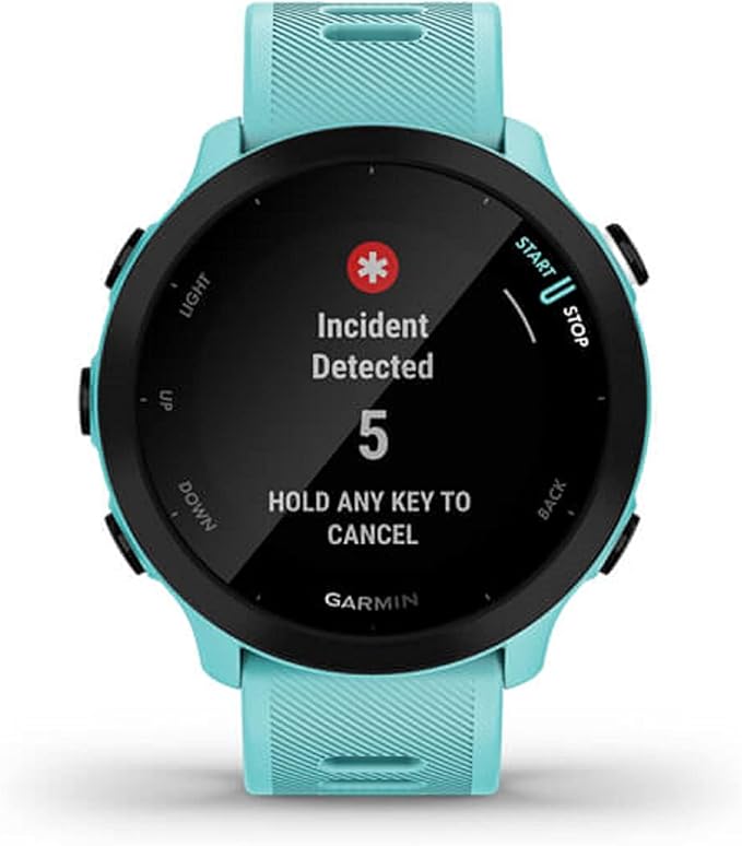 Garmin Forerunner 55, GPS Running Watch with Daily Suggested Workouts, Up to 2 weeks of Battery Life, Aqua