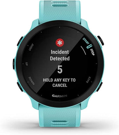 Garmin Forerunner 55, GPS Running Watch with Daily Suggested Workouts, Up to 2 weeks of Battery Life, Aqua