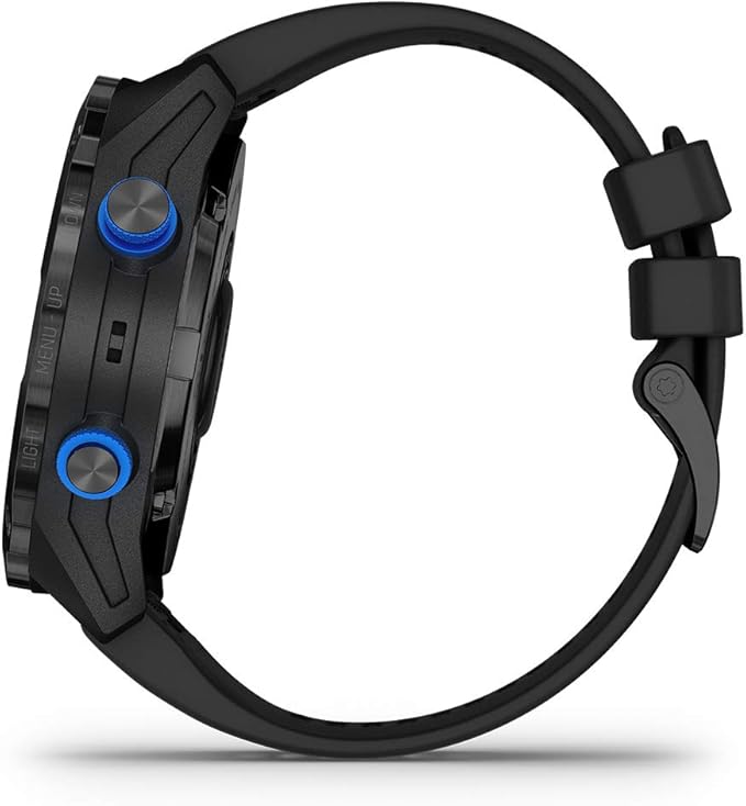 PlayBetter Garmin Descent Mk2i (Titanium Gray DLC/Black) Dive Computer Watch Gift Box Bundle - Air Integration, Multisport Training Features - Includes Portable Charger, Wall Adapter & Hard Case
