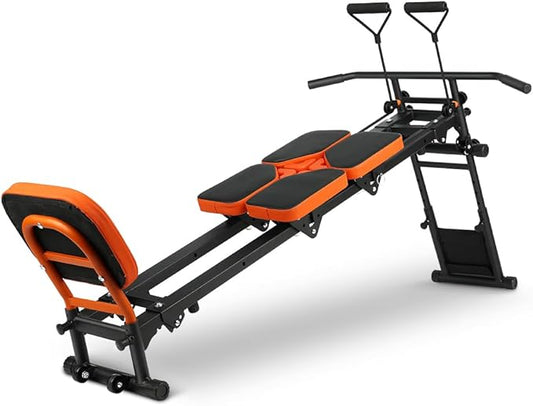 ONETWOFIT Multifunctional Indoor Home Gym Workout 4 Resistance 80 Exercise