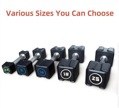 Cast Iron Dumbbells,(5.5LB-30LB)/Single(30LB/55LB) Dumbbell Weights with PU Coating and Anti-slip Grip,No Odor