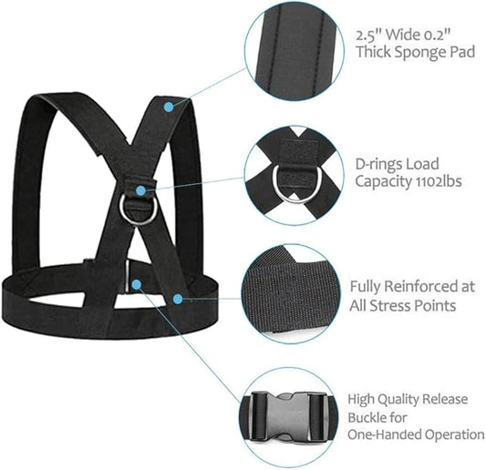 Sled Harness, Weight Speed Sled Workout Tire Pulling