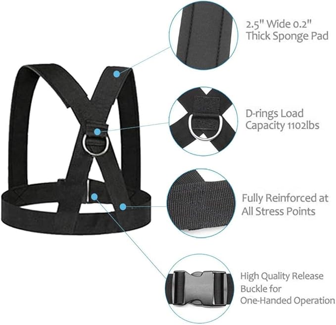 Sled Harness, Weight Speed Sled Workout Tire Pulling