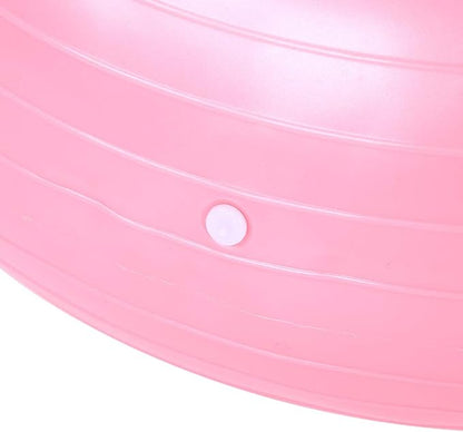 Yoga Ball - 50cm Exercise Ball - PVC Doughnut Shape - Yoga Ball Chair - Balance Trainer - Thicken Anti-Explosion Inflatable Seating Exercise - for Office & Home & Gym