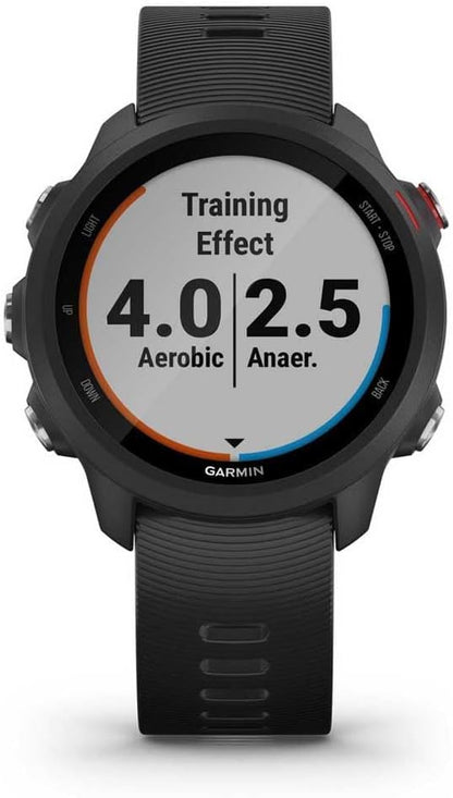 Garmin Forerunner 245 Music GPS Running Smartwatch, with Music and Running and Training Features, Black Band