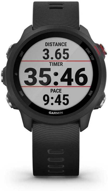 Garmin Forerunner 245 Music GPS Running Smartwatch, with Music and Running and Training Features, Black Band