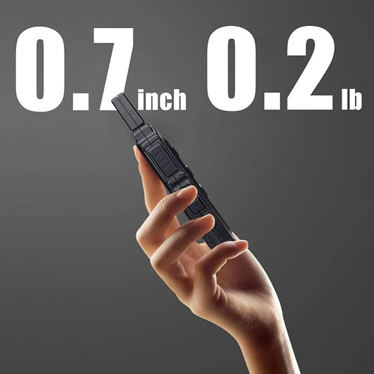 Retevis RT19 Walkie Talkies Rechargeable FRS 22 Channel 1300mAh Lightweight Hunting(2 Pack)