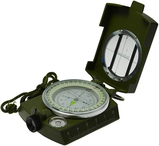Compass,Banne Metal Waterproof Compass,Camping Compass Fluorescent Pointer Compass