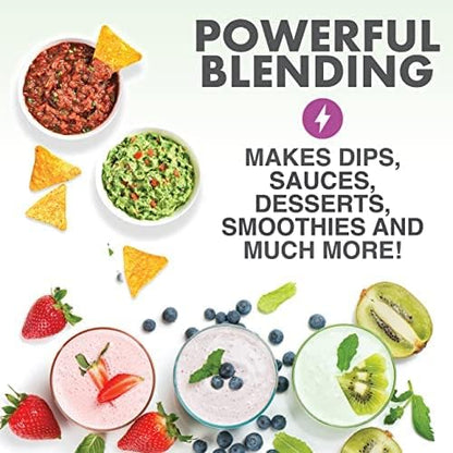 Bionic Blade Personal Blender 26.5 Oz, Cordless, Rechargeable 18,000 RPM Portable Blender for Shakes and Smoothies Mini Blender Portable 8.6" Tall, Seen On TV (Gunmetal)