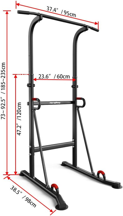 Power Tower Height Adjustable Pull Up Bar & 330LBS