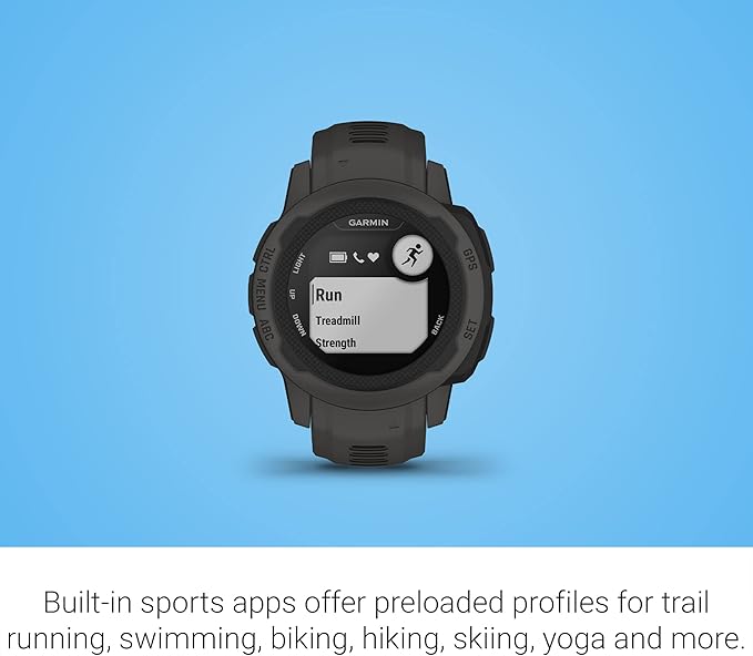 Garmin Instinct 2S Standard Edition GPS Rugged Outdoor Smartwatch w/Signature Power Bundle