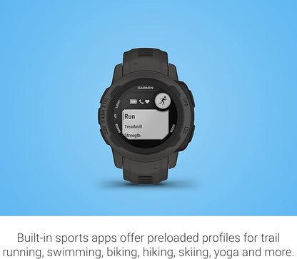 Garmin Instinct 2S Standard Edition GPS Rugged Outdoor Smartwatch w/Signature Power Bundle