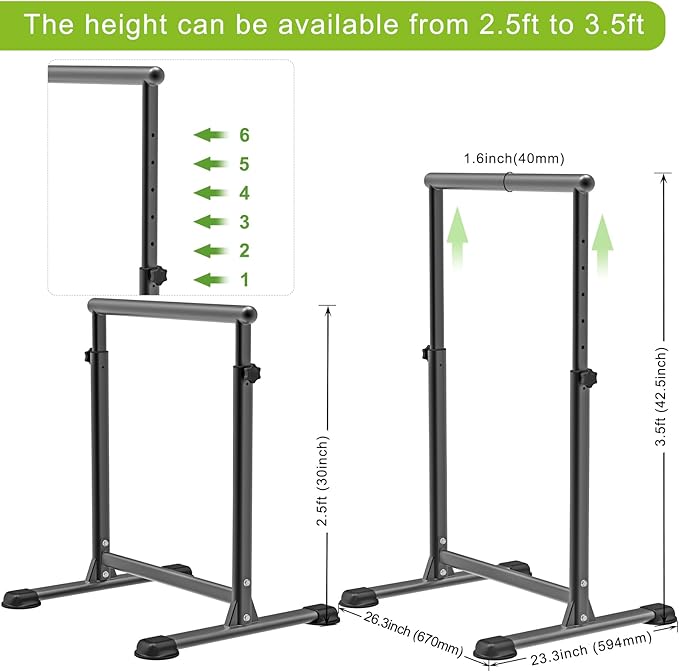 SELEWARE Heavy Duty Dip Bar