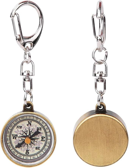 Keychain, Pack of 2 Vintage Outdoor Camping Hiking