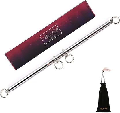 EXREIZST Adjustable Expandable 2 Silver Spreader Bar Set
