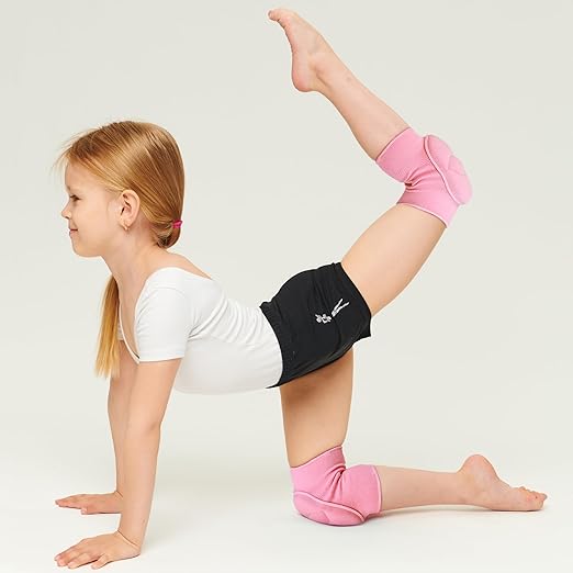 Knee Pads Volleyball Girls Kids Youth Women Men 7.8" Thick Padded Dance Knee Pad Soft Stretchy Knee Brace Breathable Knee Protector for Basketball Football Wrestling Pole Dance Yoga Knee Sleeve 1 Pair