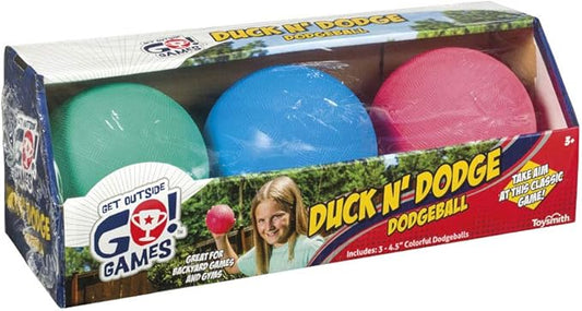 Toysmith Mini Dodge Ball Set Game Set of 3 Kickball (26006)