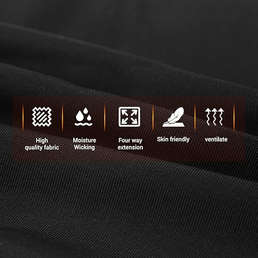 PISIQI Knee Pads Compression Pads Long Leg Sleeve Collision Avoidance Brace Protection Knee Sleeve for Basketball Football Volleyball Cycling (1 Pair)