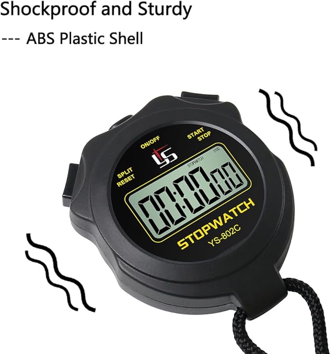Digital Stopwatch Timer Only Stopwatch with On/Off