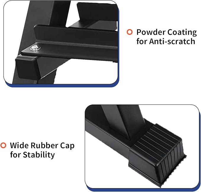 FDW 3-Tier Dumbbell Rack Weight Storage Rack for Home Gym,Multilevel Weight Rack Suitable for Dumbbells of Different Sizes