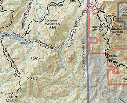 Outdoor Trail Maps Pikes Peak and Colorado Springs (2020)