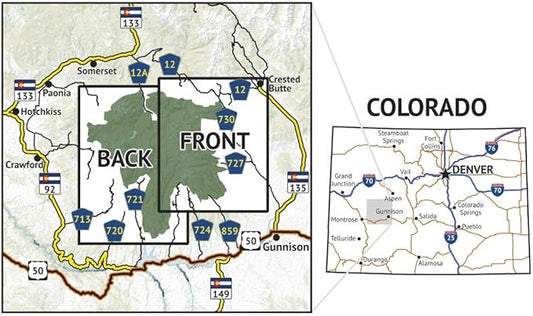 West Elk Wilderness - Colorado Topographic Hiking Map (2019)