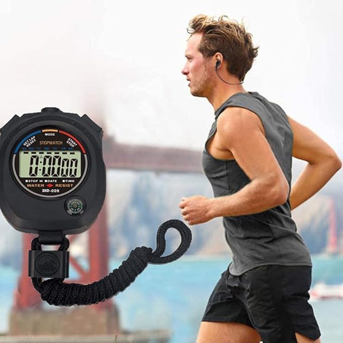 Multi-Function Electronic Digital Sport Stopwatch Timer (10pack)