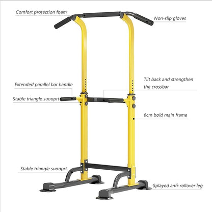 SogesPower Power Tower Dip Station Pull Up Bar