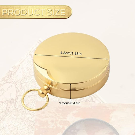 Camping Survival Compass 1.9x0.51inch Compass