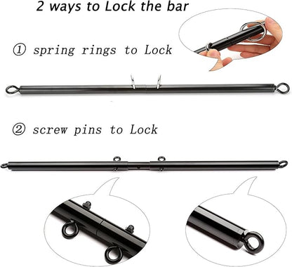 Sovyime 2pcs Silver Portable Restore Spreader Bar 4pcs Fur