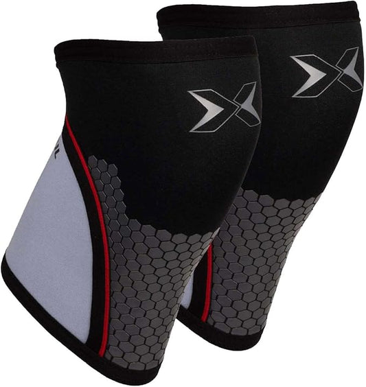 PICSIL Knee Sleeves 5&7mm (1 Pair) Support & Compression for Weightlifting, Powerlifting & Cross Training, Premium Protective Knee Pads for Comfort and Safety, Women & Men