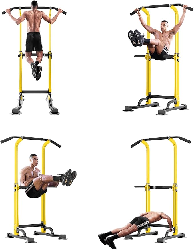 SogesPower Power Tower Dip Station Pull Up Bar