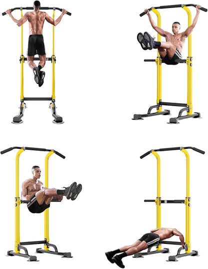 SogesPower Power Tower Dip Station Pull Up Bar