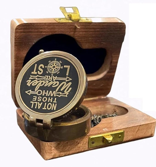 Averex® Antique Brass & Copper Sundial Compass