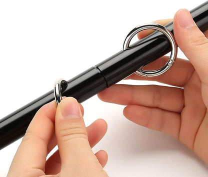 Sovyime Black Portable Exercise Spreader Bar with 4pcs