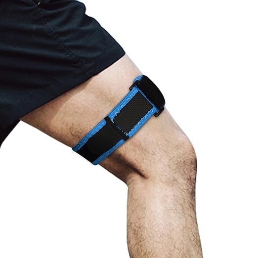 supregear IT Band Strap - Iliotibial Band Compression Wrap, Adjustable Knee Thigh Hip & ITB Support Brace Patellar Tendonitis Stabilizer for Running and Exercise - Men, Women