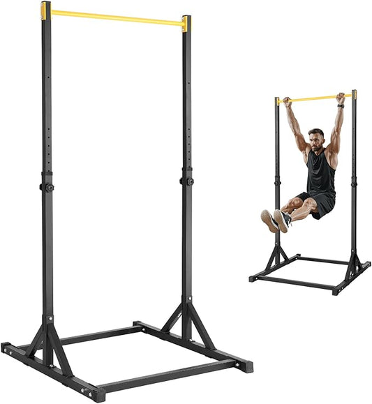 VEVOR Power Tower Pull Up Bar Station 8-Level Adjustable 330LBS Loading,