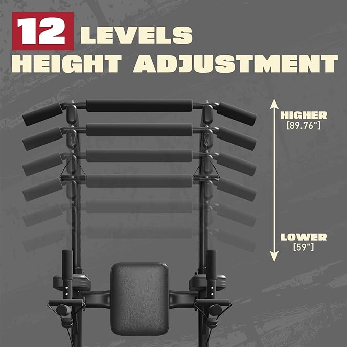 Power Tower Dip Station Pull Up Bar Exercise
