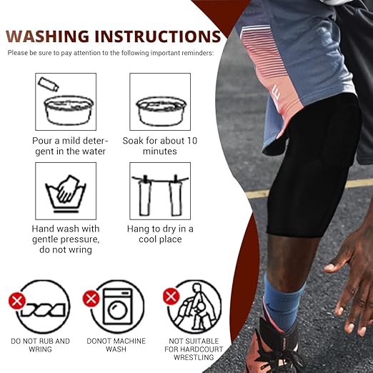 PISIQI Knee Pads Compression Pads Long Leg Sleeve Collision Avoidance Brace Protection Knee Sleeve for Basketball Football Volleyball Cycling (1 Pair)