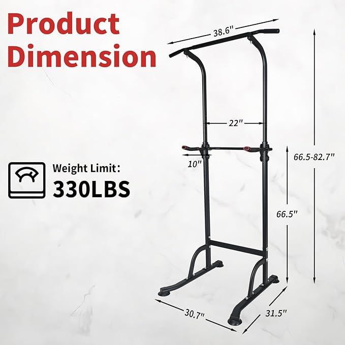 Adjustable Height Dip Bar Station