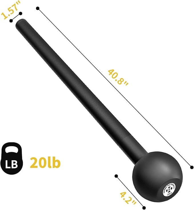 POWER GUIDANCE Steel Mace Macebell Cast Iron Training (7lb to 25lb)