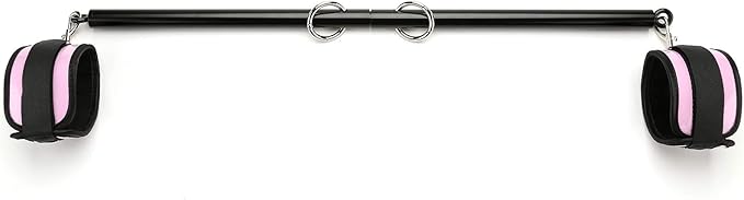 Sovyime Black Portable Exercise Spreader Bar with 4pcs