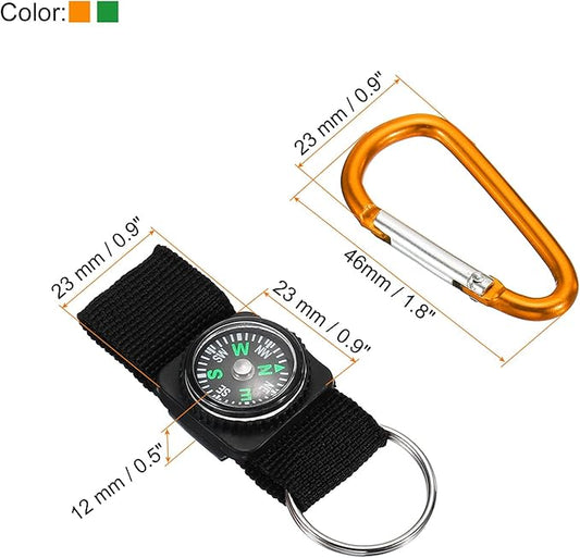 PATIKIL Compass Keychain Belt Clip