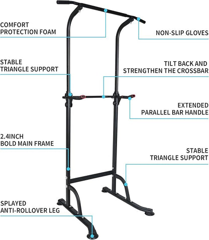Adjustable Height Dip Bar Station